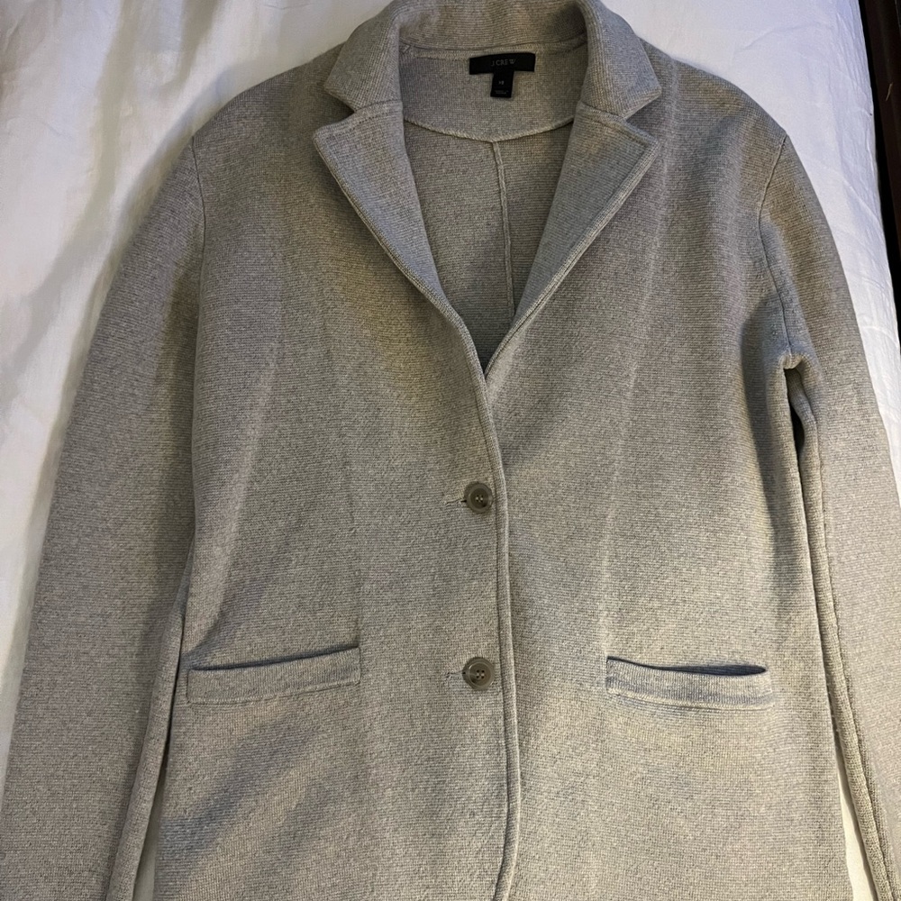 Knit J Crew Unstructured Blazer